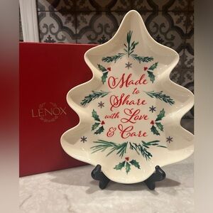NIB- NEW IN BOX- LENOX “GIVING TREE” PLATE-LARGE